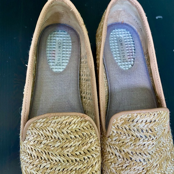 COM + SENS Gloriette Raffia Loafer Shoes - Size 8 - Natural Weave - Picture 4 of 8